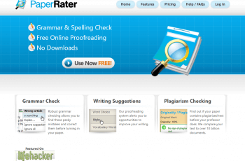 PaperRater Mainpage