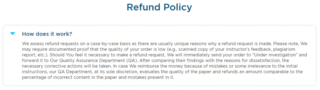 EduBirdie Refund Policy